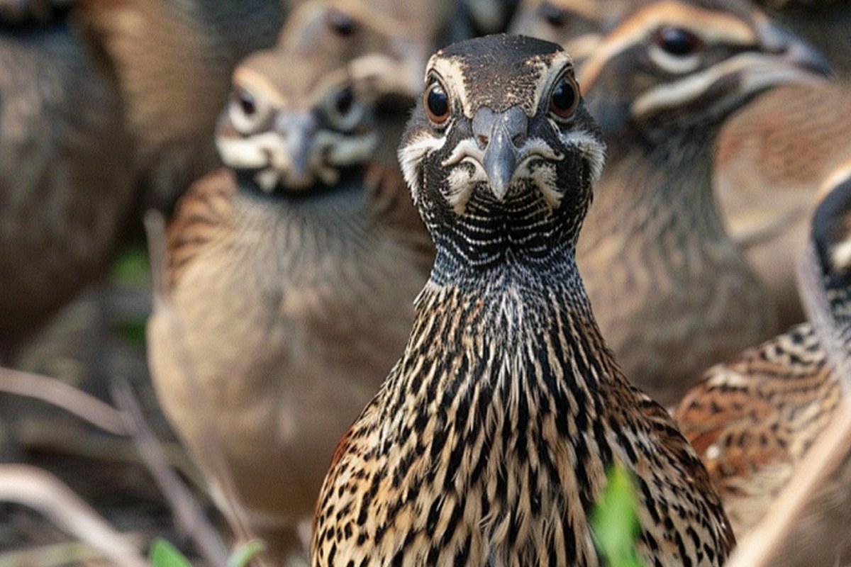 Quail in a managed flock